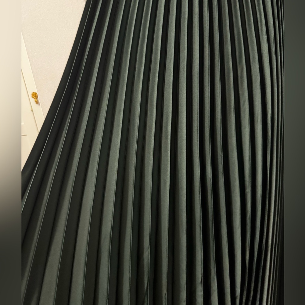 Abercrombie & Fitch Giselle Clasp-Back Pleated Midi Dress (L) - Picture 5 of 5